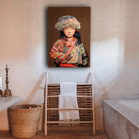 Tapestry Tibetan Child
