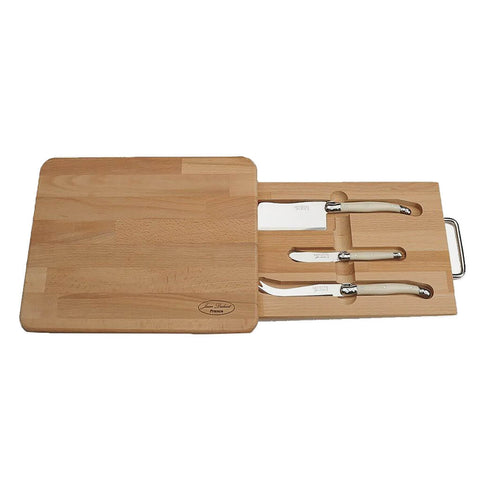 Jean Dubost Beech Wood Cheese Board Knives (Set of 3)