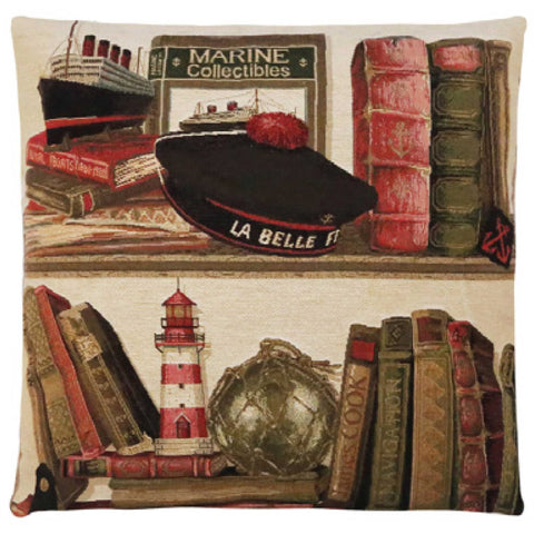 Nautical Library Cushion Cover