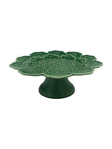 Bordallo Geranium Cake Stand 33 Green