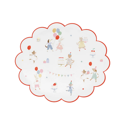 Meri Meri Animal Friends paper side plates