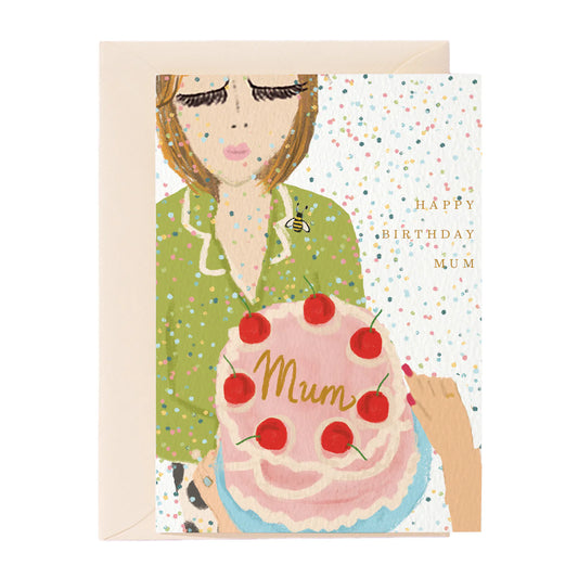 Nelly Castro Happy Birthday Mum Greeting Card