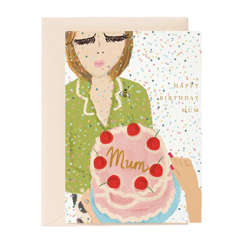 Nelly Castro Happy Birthday Mum Greeting Card