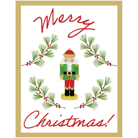 Caspari Little Nutcracker Foil Cards (Set of 4)