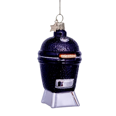 Christmas Tree Hanging Ornament Black Egg BBQ – 11 cm