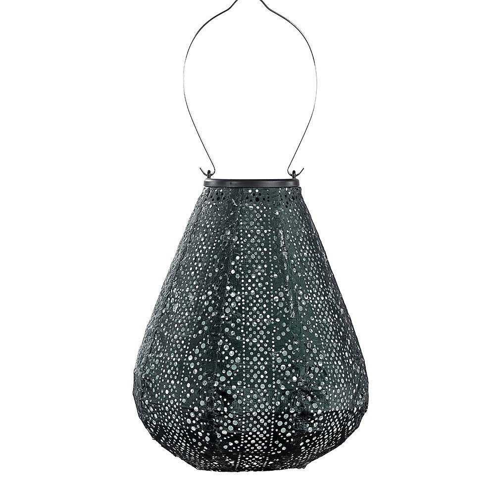 Lumiz Lace Green tulip LED solar lantern in Tyvek