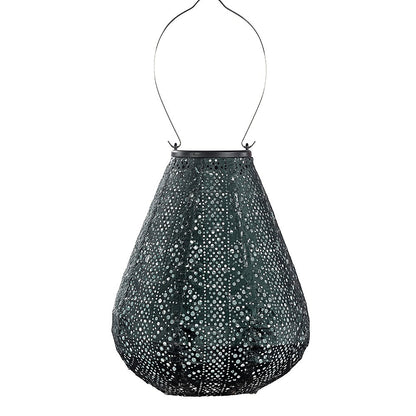 Lumiz Lace Green tulip LED solar lantern in Tyvek