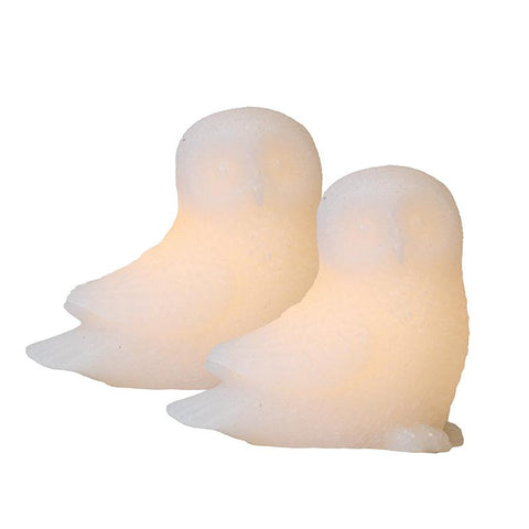 Ellen Owl LED Candle Lamp (Set of 2)