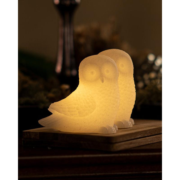 Ellen Owl LED Candle Lamp (Set of 2)