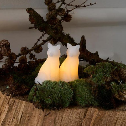 Edda Fox LED Candle Lamp (Set of 2)