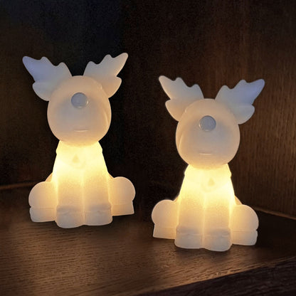 Naja Reindeer 9cm LED Lamp (Set of 2)