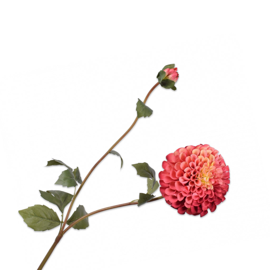 Silk-ka Artificial Dahlia Flower – lifelike artificial dahlia stem, view 5