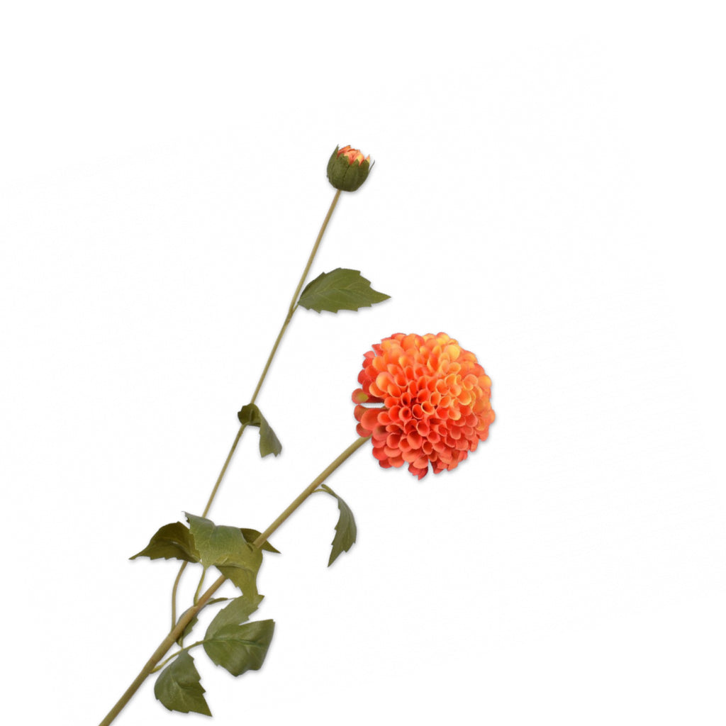 Silk-ka Artificial Dahlia Flower – lifelike artificial dahlia stem, view 4