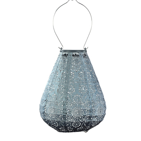 Lumiz Fiore Grey Blue Tulip LED Solar Lantern