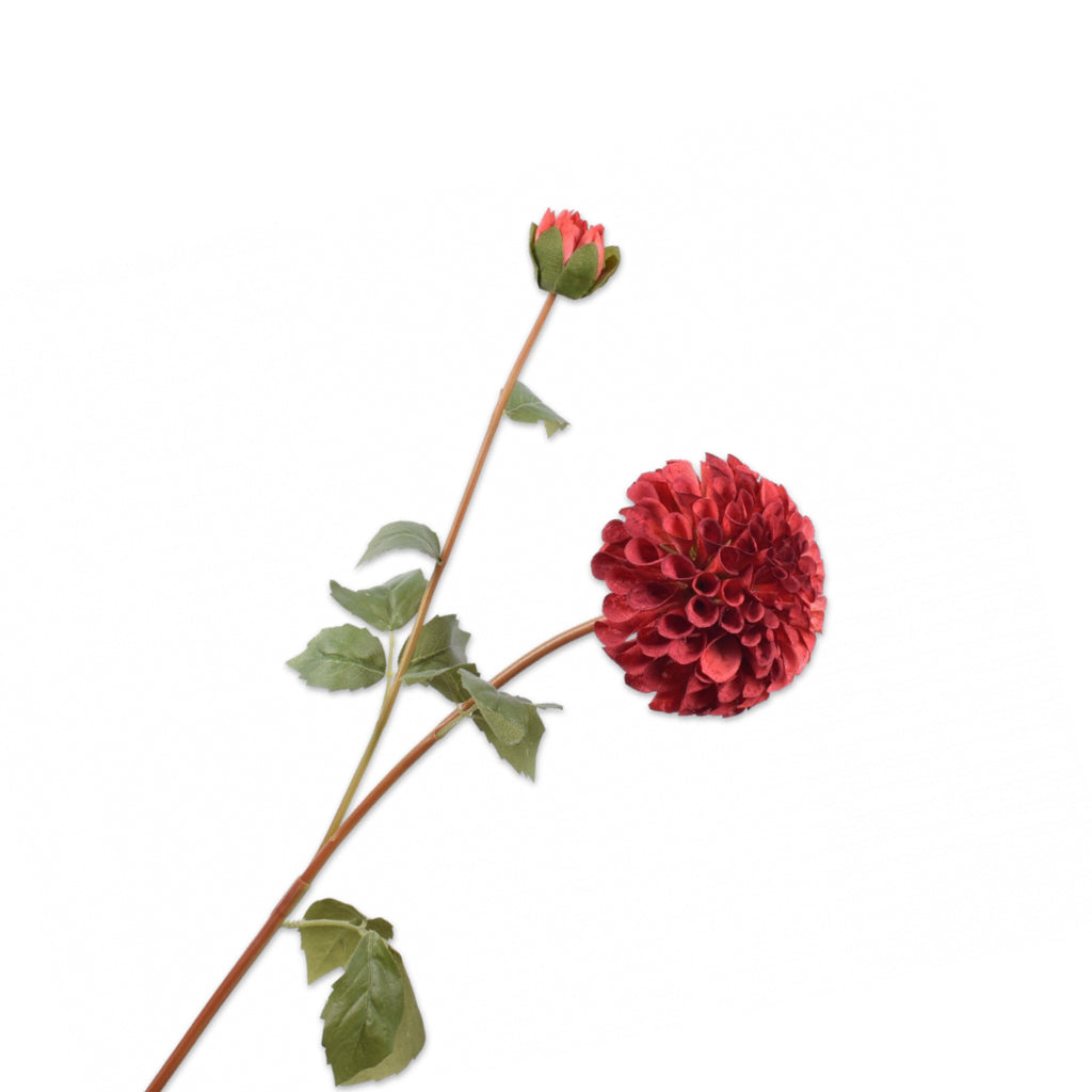 Silk-ka Artificial Dahlia Flower – lifelike artificial dahlia stem, view 3
