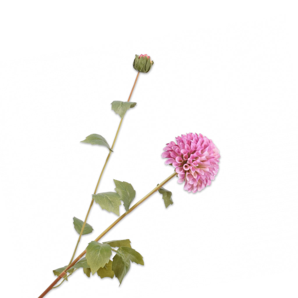 Silk-ka Artificial Dahlia Flower – lifelike artificial dahlia stem, view 2