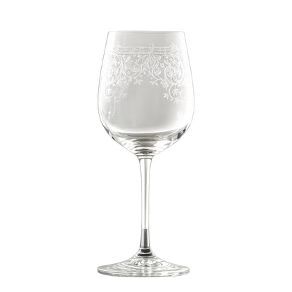 Paul Nagel Lucca Bordeaux wine glass 570ml in etched crystal