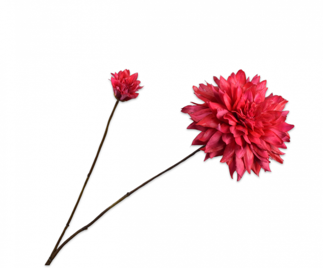 Silk-ka Artificial Dahlia Flower – lifelike artificial dahlia stem, view 6
