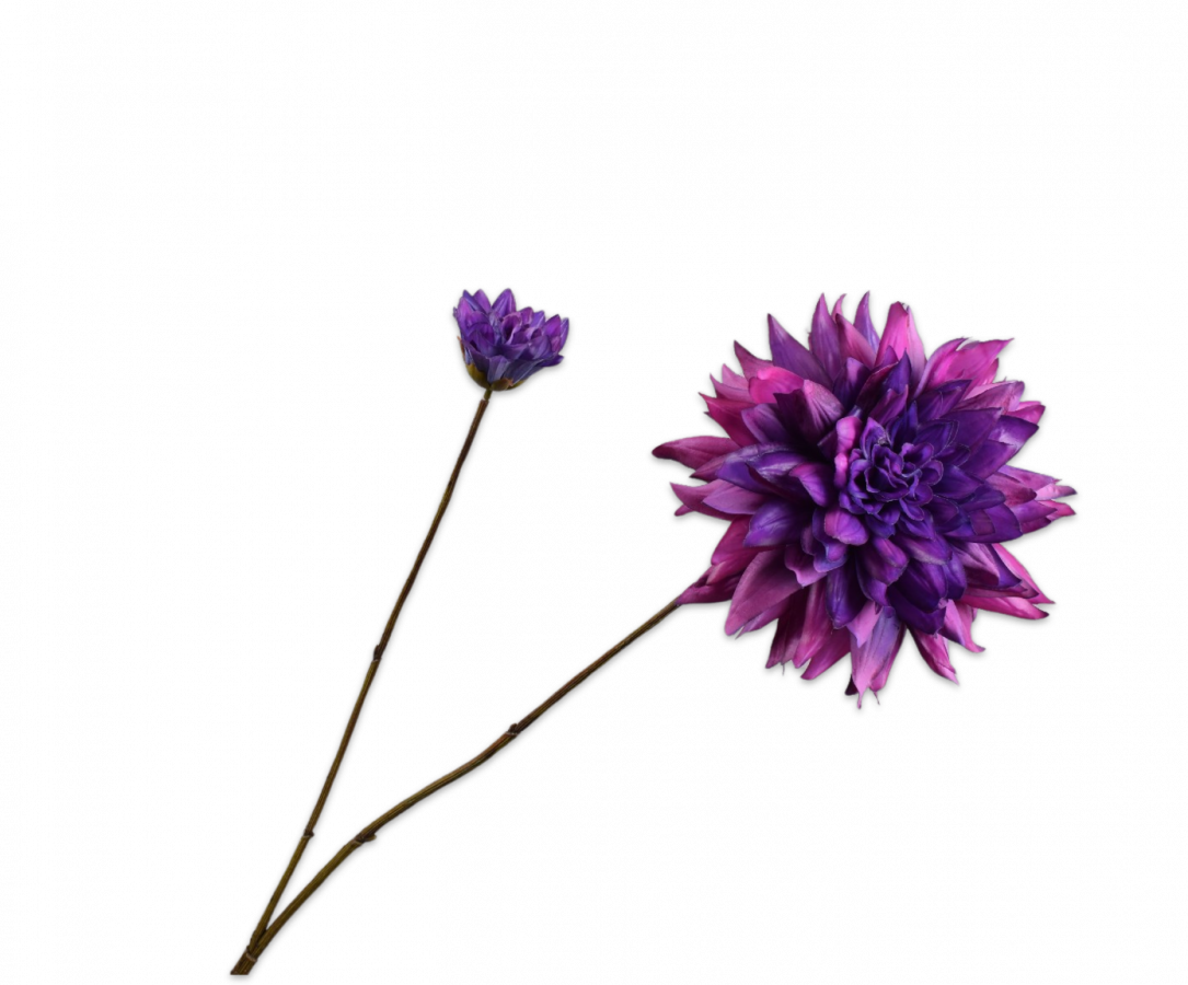 Silk-ka Artificial Dahlia Flower – lifelike artificial dahlia stem, view 8