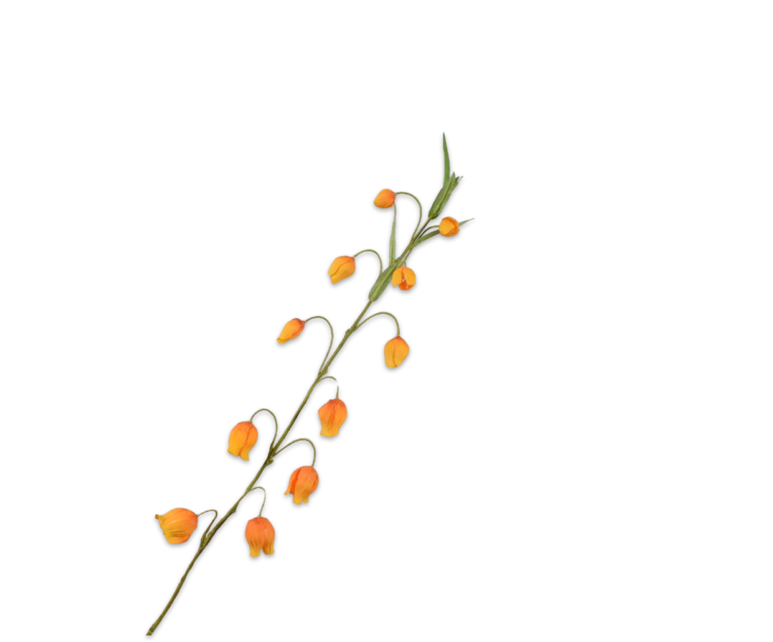 Silk-ka Sandersonia Spray Orange 85 Cm