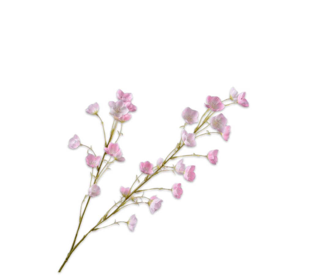 Silk-ka Campanula Spray Pink Lt 94 Cm