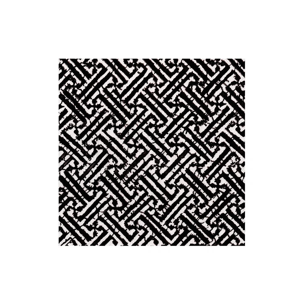 Caspari Fretwork Black Napkin, view 3