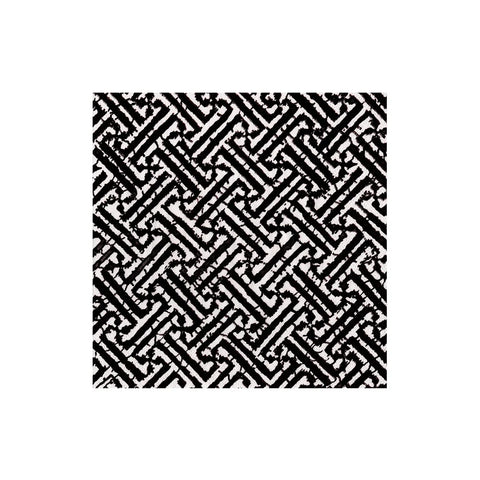 Caspari Fretwork Black Napkin