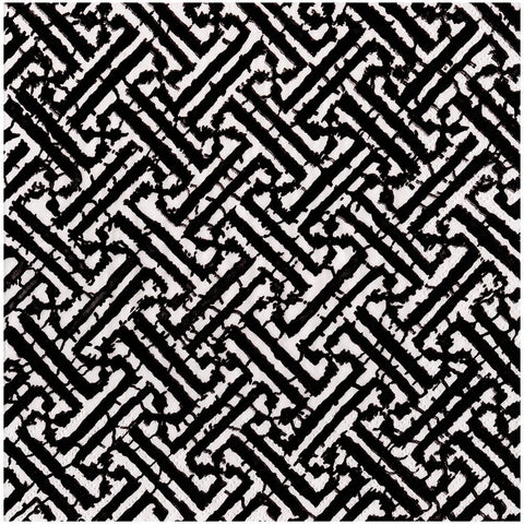 Caspari Fretwork Black Napkin