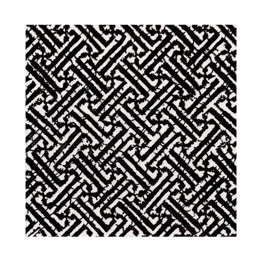 Caspari Fretwork Black Napkin