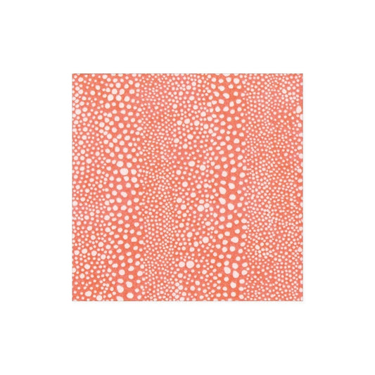 Caspari Cocktail Napkin Coral Pebble