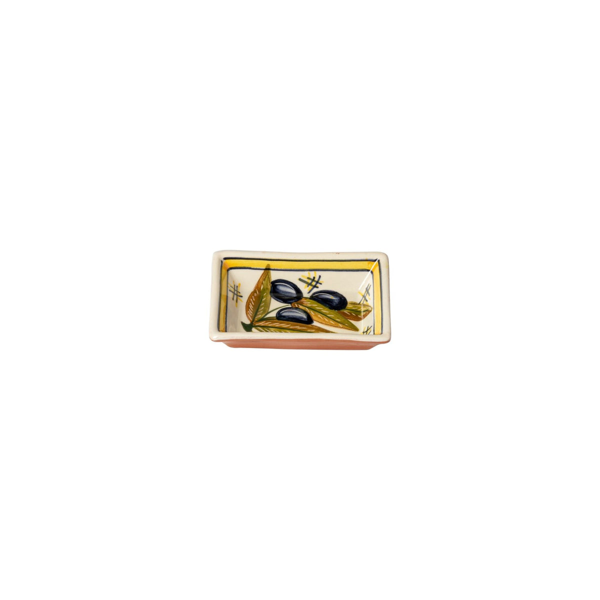 Casafina Alentejo Terracota Rectangular Dipping Plate 10cm