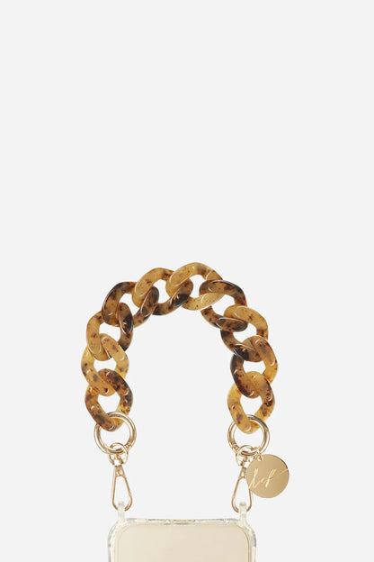 Gianna Tortoiseshell Short Phone Chain 30cm, view 2