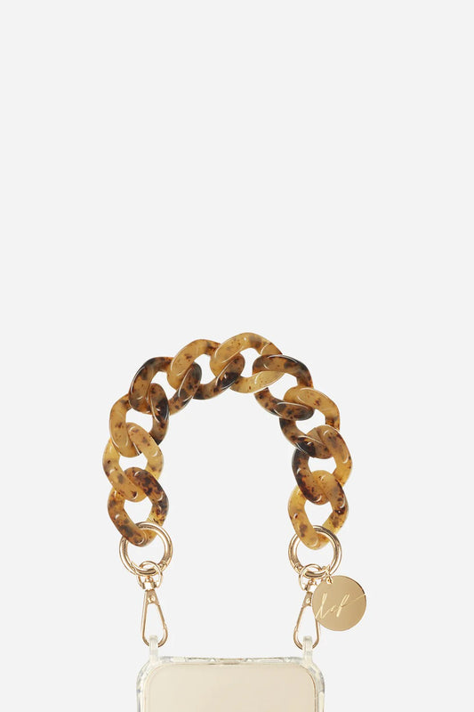 Gianna Tortoiseshell Short Phone Chain 30cm