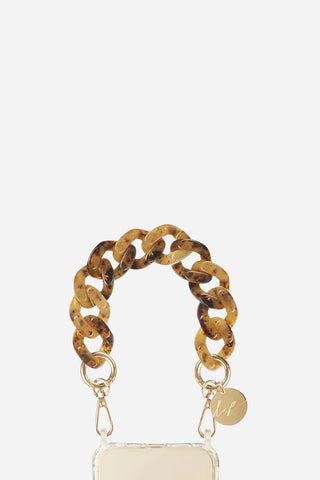 Gianna Tortoiseshell Short Phone Chain 30cm