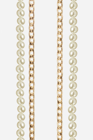 Taylor White Double Long Phone Chain 120cm