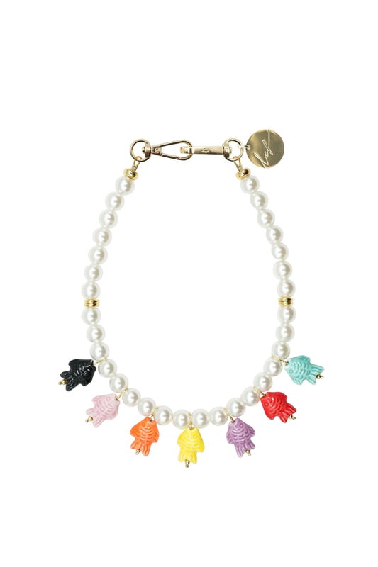 La Coque Francaise Doris White Jewelry Necklace 40cm