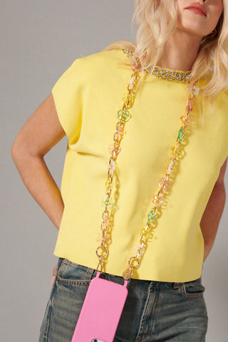 La Coque Francaise - Cassy Long Flowers Chain 120cm