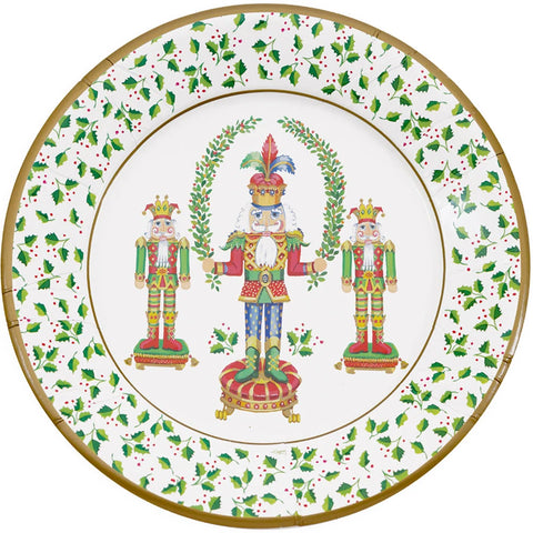 Nutcracker Christmas Dinner Paper Plates
