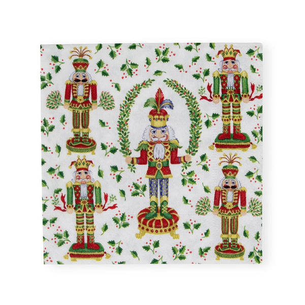 Cocktail Napkin Nutcracker Christmas