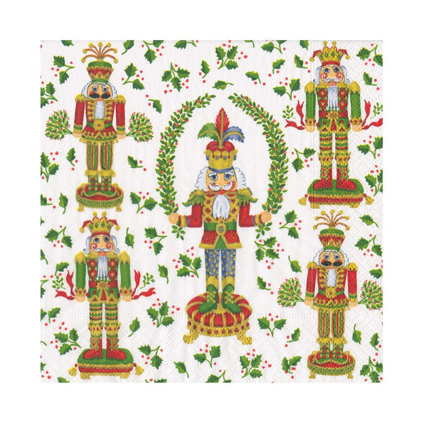 Caspari Lunch Napkin Nutcracker Christmas