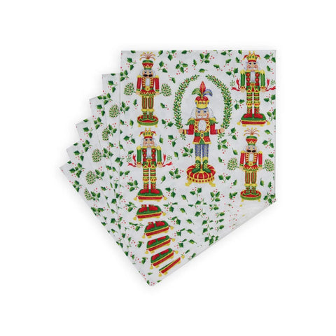 Caspari Lunch Napkin Nutcracker Christmas