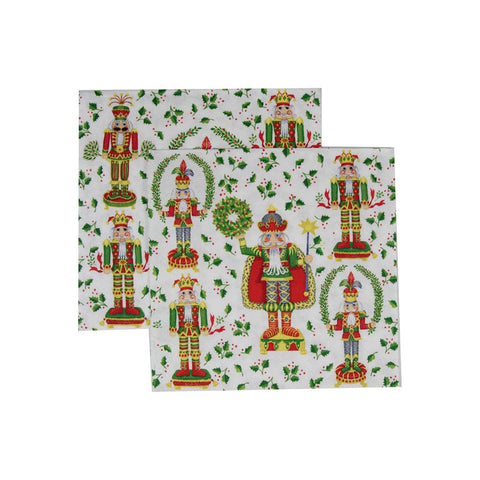 Caspari Lunch Napkin Nutcracker Christmas