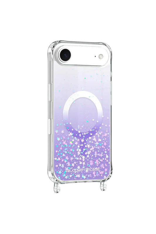 La Coque Francaise Purple Glitter Ring Phone Case