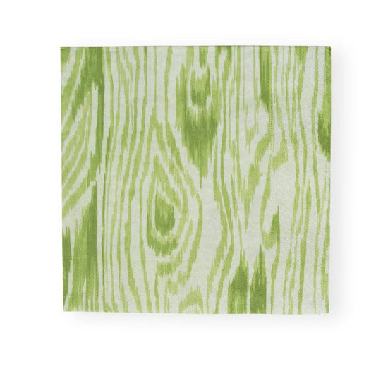 Caspari Cocktail Napkin Mossgreen Woodgrain
