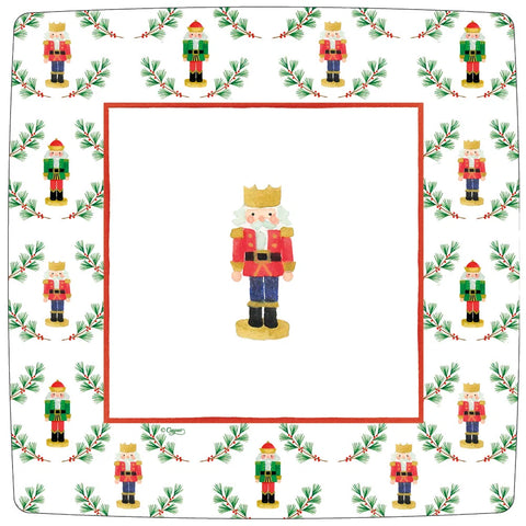 Caspari Little Nutcracker Square Paper Plates