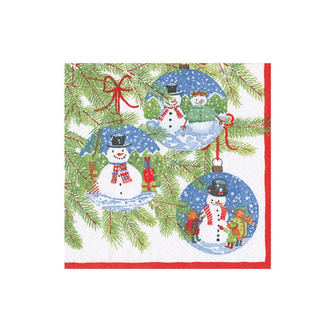 Caspari Snowman Ornaments Napkin