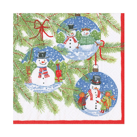 Caspari Snowman Ornaments Napkin