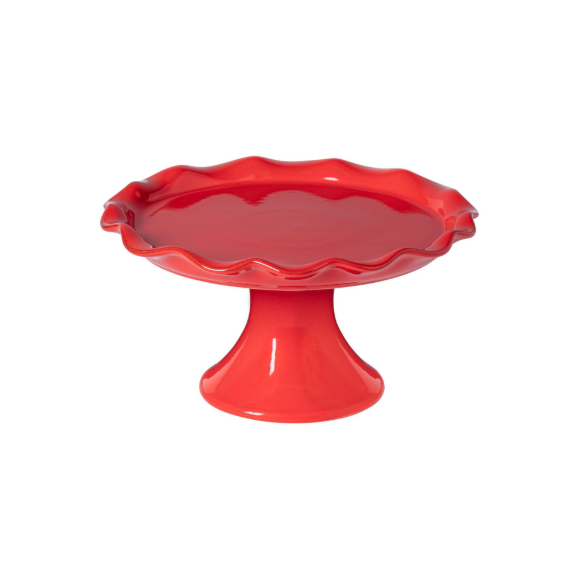 Cook & Host Footed Plate in Red, view 3