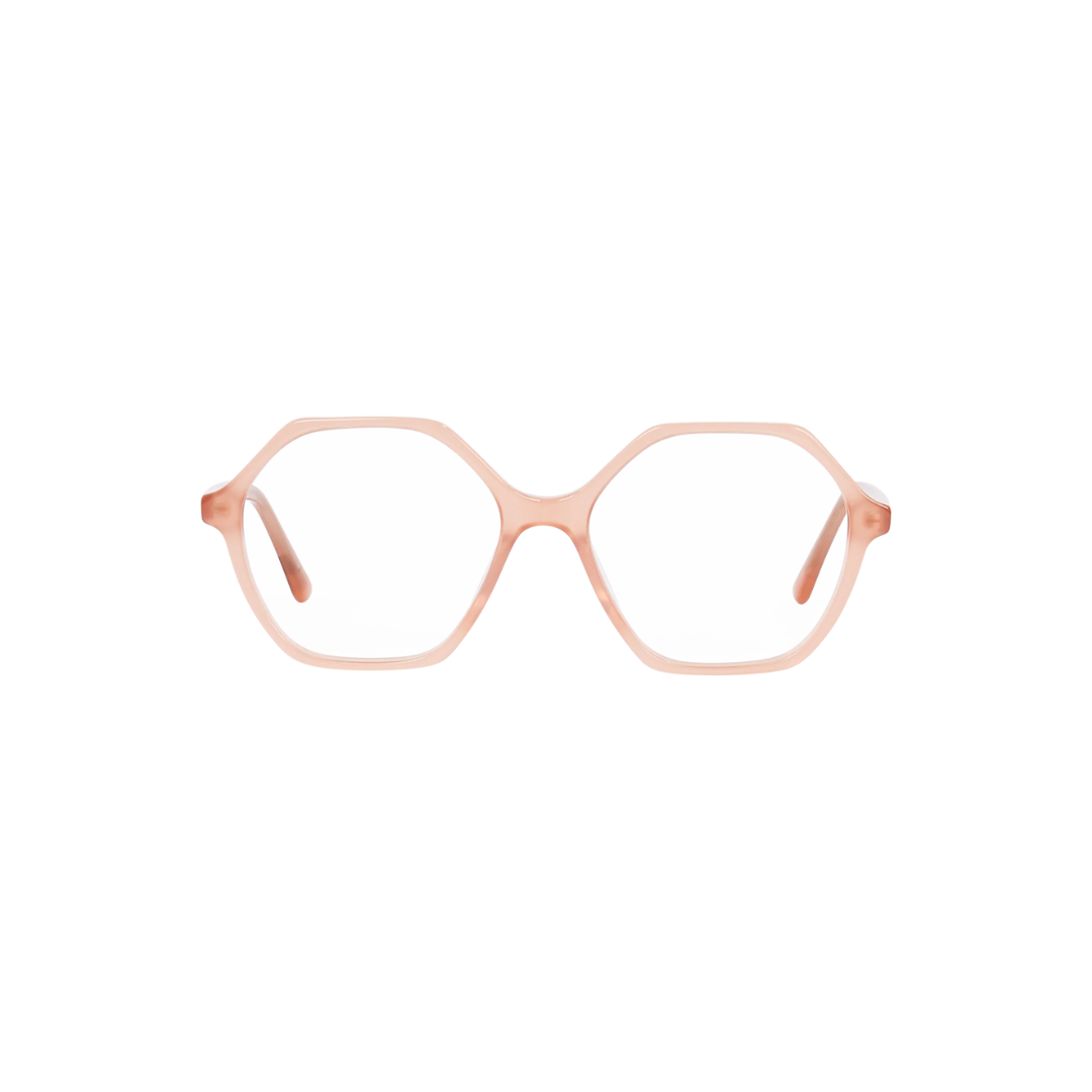 Frank and Lucie Eyewill Grenache reading glasses in high-quality acetate
