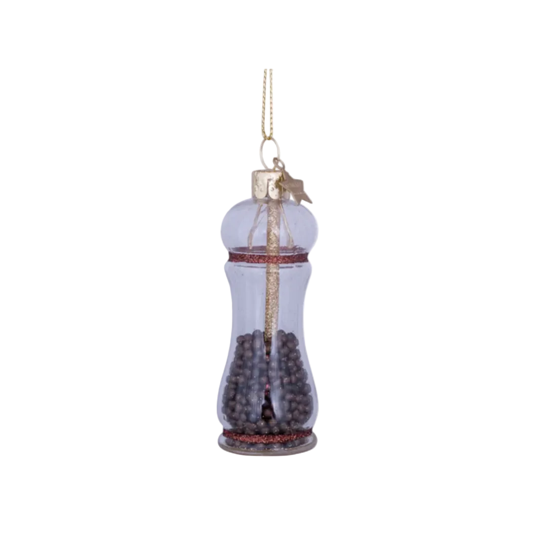 Vondels glass Christmas tree hanging ornament, Transparent Condiment, 9cm